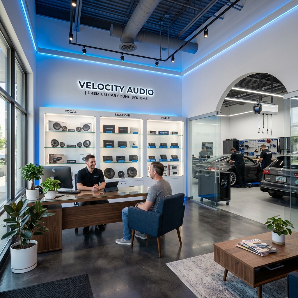 Radios Services professional consultation area and showroom in Valley Stream NY